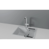 Смеситель для кухни GRANULA GR-8169 базальт с выдвижным изливом 8169 BAZALT